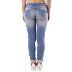 With Blue Cotton Skinny Jeans