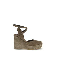 Brunello Cucinelli Espadrilles aus beigem Kalbsleder (Bos Taurus)