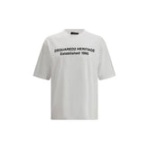 Dsquared² Weißes Baumwoll-T-Shirt