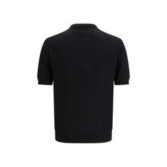 Prada T-Shirt aus schwarzer Fleece-Wolle