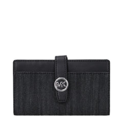 Michael Kors Schwarzes Stoffportemonnaie