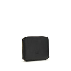 PINKO Black Calf Leather Bos Taurus Wallet