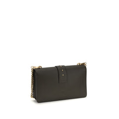 PINKO Bicolor Calf Leather Bos Taurus Shoulder Bag