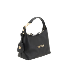 Versace Handtasche aus schwarzem Kalbsleder Bos Taurus