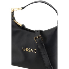 Versace Handtasche aus schwarzem Kalbsleder Bos Taurus