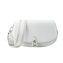 Michael Kors Weiße Leder-Schultertasche