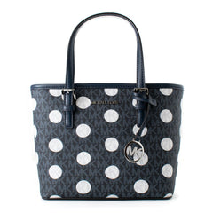 Michael Kors Blue Canvas Tote Bag