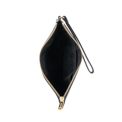 Michael Kors Black Leather Clutch Bag