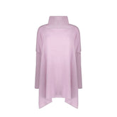 Herno Poncho aus violetter Schurwolle
