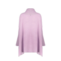 Herno Poncho aus violetter Schurwolle