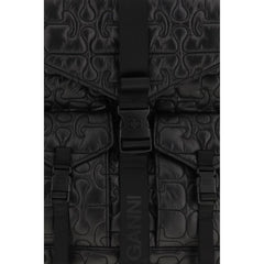 Ganni Black Polyamide Backpack
