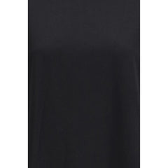 Loulou De Saison Schwarzes Baumwoll-T-Shirt