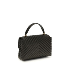 PINKO Bicolor Handtasche aus Kalbsleder