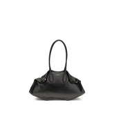 Alexander McQueen Schwarze Kalbsleder Bos Taurus Umhängetasche