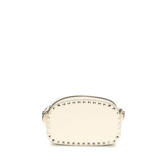 Valentino Garavani Beige Calf Leather Bos Taurus Shoulder Bag