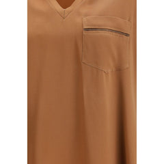 Fabiana Filippi Orange Viscose T-Shirt