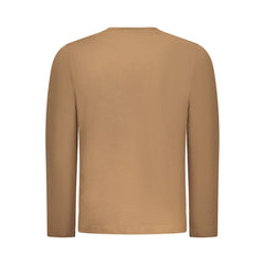Coveri Moving Marrone Cotton Men T-Shirt