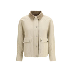 Brunello Cucinelli Beiger Baumwollmantel