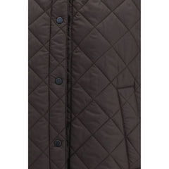 Brunello Cucinelli Braune ärmellose Nylonjacke