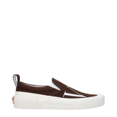 Valentino Garavani Braune Slip-On Slipper aus Stoff