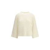 Fabiana Filippi Beige Wool Oves Aries Sweatshirt