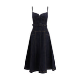 Self-Portrait Blue Cotton Casual Dress