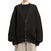 Lemaire Cardigan aus brauner Baumwolle