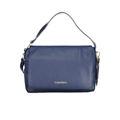 Mario Valentino Damen-Umhängetasche aus blauem Polyurethan