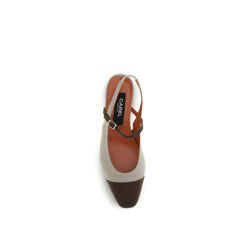 Carel Paris Beige Baumwoll-Ballerinas