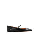Gianvito Rossi Zwarte Ballerina's van Kalfsleer
