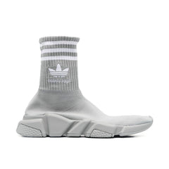 BALENCIAGA X ADIDAS Grau Nylon Athletic Sneakers