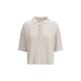 Allude Beiges Kaschmir-Polohemd