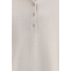 Allude Beiges Kaschmir-Polohemd