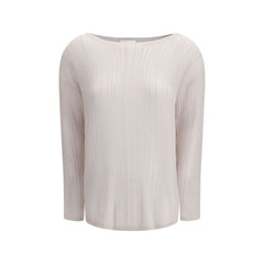 Allude Kaschmirpullover in Weiß