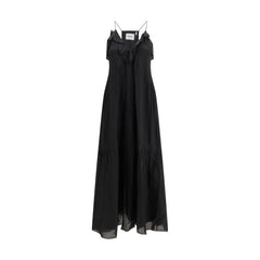 Marant Etoile Schwarzes Freizeitkleid aus Baumwolle