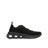 Salvatore Ferragamo Schwarze Sportsneaker aus Stoff