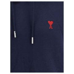 Ami Paris Blue Cotton Sweatshirt