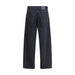 Haikure Schwarze Straight-Leg Jeans aus Baumwolle
