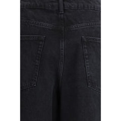 Rohe Black Cotton Relaxed Fit Jeans