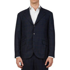 Brunello Cucinelli Blauer zweiteiliger Anzug aus Wolle