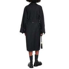 Burberry Mantel aus schwarzem Polyester