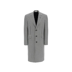 Alexander McQueen Mantel aus schwarzer Wolle