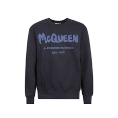 Alexander McQueen Blaues Baumwoll-Sweatshirt
