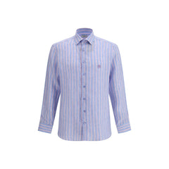 Etro Mehrfarbiges Leinenhemd mit Muster
