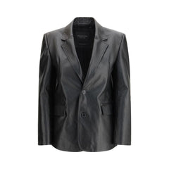 Balenciaga Lederjacke Schwarz