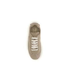 Prada Beige Lamb Ovis Aries Aries Athletic Sneakers