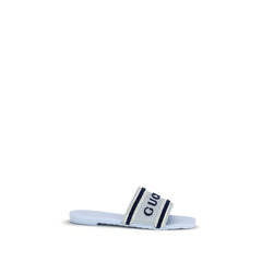 Gucci blaue Baumwollsandalen