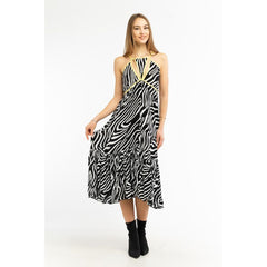 Patrizia Pepe Black Viscose Casual Dress