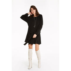 Patrizia Pepe Black Viscose Casual Dress