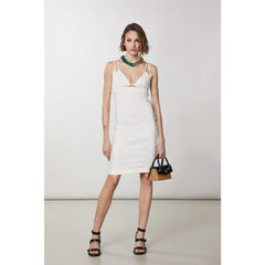 Patrizia Pepe White Flax Casual Dress